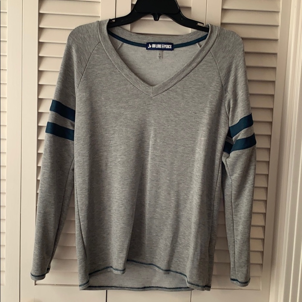 Abelia Varsity Striped Knit Top